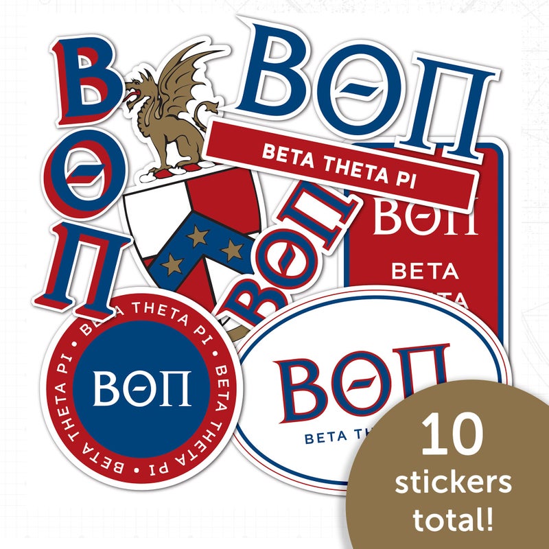 Desert Cactus Beta Theta Pi Standard Sticker Sheet Decal Laptop Water Bottle Car (Full - Standard) - Image 5